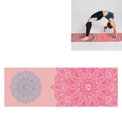 Eco-Friendly Portable Yoga Mat Towel with Non-Slip Design, Size: 185 x 63cm