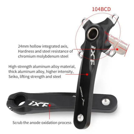 JIANKUN IXF Mountain Bike Crank Set for 170mm Arms