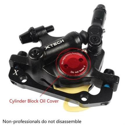 Zoom Mountain Bike Hydraulic Brake Caliper Front And Rear - black aluminum alloy dual caliper set for MTB and folding bikes, front and rear
