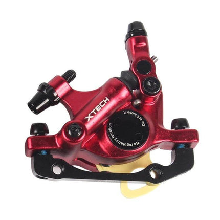 Zoom Mountain Bike Hydraulic Brake Caliper Front And Rear - red aluminum alloy MTB hydraulic caliper, front/rear replacement, compact reliable stopping power