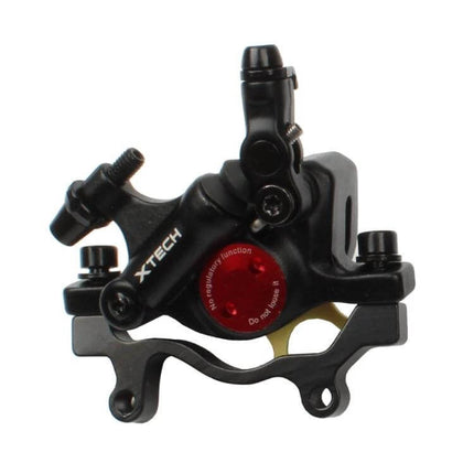Zoom Mountain Bike Hydraulic Brake Caliper Front And Rear black aluminum alloy dual caliper front/rear set with red adjustment dial