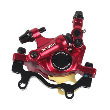 Zoom Mountain Bike Hydraulic Brake Caliper Front And Rear - red aluminum alloy MTB hydraulic brake caliper set, front/rear replacement, compact reliable stopping power
