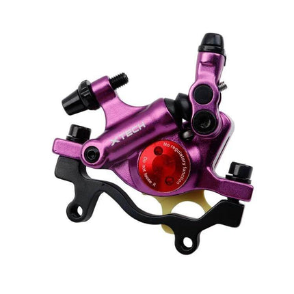 Zoom Mountain Bike Hydraulic Brake Caliper Front And Rear - purple aluminum alloy front/rear MTB hydraulic caliper set, compact reliable stopping power