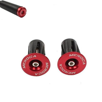 Bike Bar End Plugs For 22 To 24mm Handlebar Fit Aluminum – red aluminum alloy bar end caps for bike handlebars, pair for neat finished ends