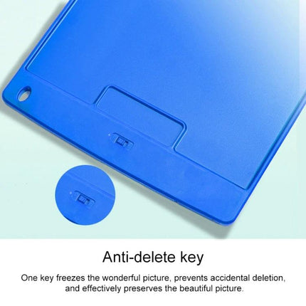 8.5-Inch LCD Handwriting Board for Children's Drawing and Writing - blue 8.5-inch pressure-sensitive tablet with anti-delete key for kids