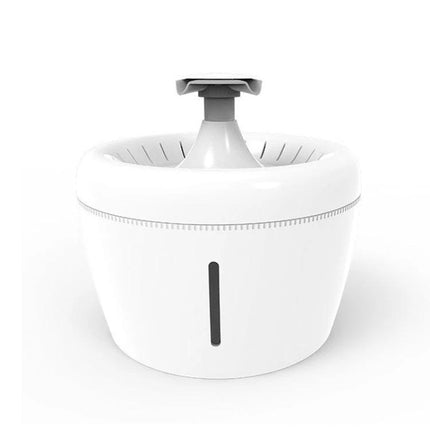 Daily Pet Water Dispenser for Home Hydration Needs - white automatic pet fountain with quadruple filtration and visible water level