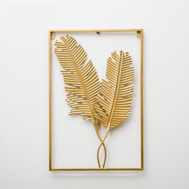 Elegant Metal Leaf Wall Art for Living Room Décor