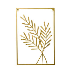 Elegant Metal Leaf Wall Art for Living Room Décor