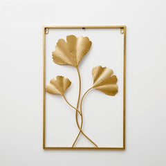 Elegant Metal Leaf Wall Art for Living Room Décor