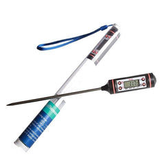 Set of 3 Pen-Style Digital Thermometers for Food, Liquid, and Barbecue with Stainless Steel Probes