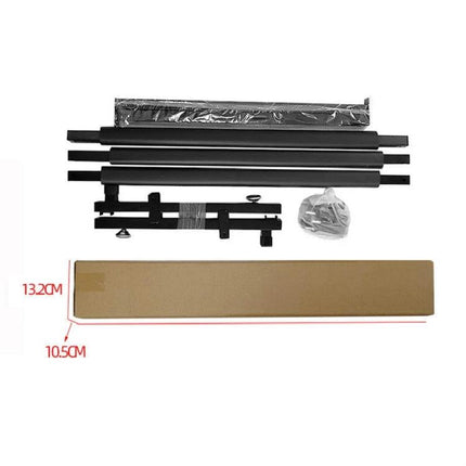Versatile Foldable Stand for Home Guitar Organization - compact disassembled parts and packaging for easy home storage
