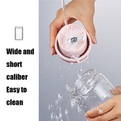 Portable Mini Electric Juicer Cup for Students - Rechargeable 450mL USB Juice Blender