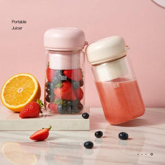 Portable Mini Electric Juicer Cup for Students - Rechargeable 450mL USB Juice Blender