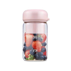 Portable Mini Electric Juicer Cup for Students - Rechargeable 450mL USB Juice Blender