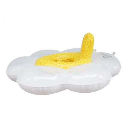 Baby Sunflower Inflatable Swim Ring With Pillow 70x80 cm
