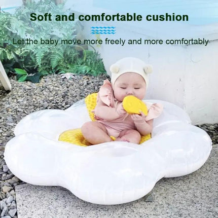 Baby Sunflower Inflatable Swim Ring With Pillow 70x80 cm