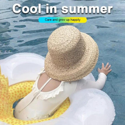 Baby Sunflower Inflatable Swim Ring With Pillow 70x80 cm