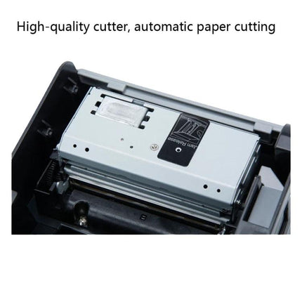 Xprinter Thermal Receipt Printer for Small Ticket Bluetooth Use showing internal high-quality automatic paper cutter