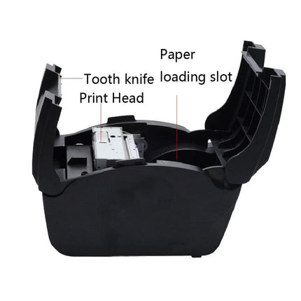 Xprinter Dot Matrix Printer for Invoice and Receipt Printing showing open case, print head, tooth knife loading slot and paper path