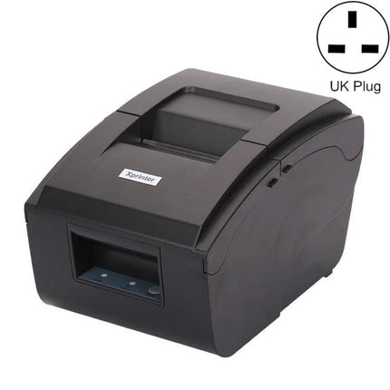 Xprinter Dot Matrix Printer for Invoice and Receipt Printing - compact black 9-pin impact printer for receipts and invoices, UK plug