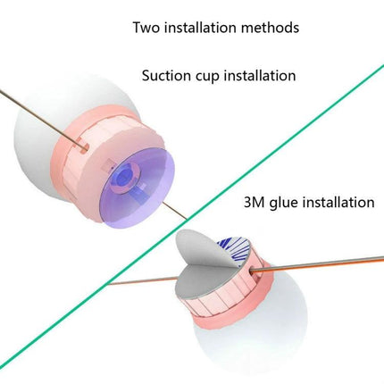 Essential Dimmable Mirror for Everyday Beauty Tasks showing suction cup and 3M glue installation options, USB plug and adjustable angle