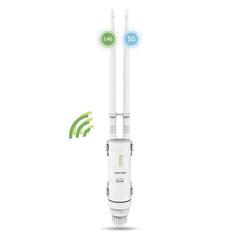 WAVLINK AC600 Outdoor Dual Band High Power Wi-Fi Extender for Large Areas