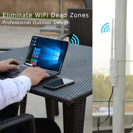 WAVLINK Outdoor Dual-Band Wi-Fi Repeater for Large Area Coverage | Syndmart