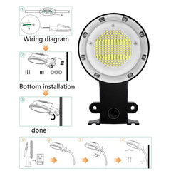 Lámpara de pared LED para exteriores con sensor IP65, resistente al agua, para jardín, patio y calle