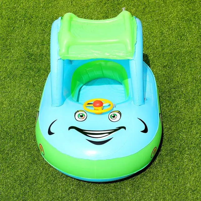 Baby Inflatable Swimming Ring With Sunshade PVC 0-3 Years