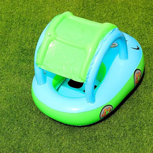 Baby Inflatable Swimming Ring With Sunshade PVC 0-3 Years