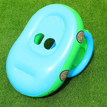 Baby Inflatable Swimming Ring With Sunshade PVC 0-3 Years | Syndmart
