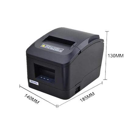 Xprinter Thermal Receipt Printer for Point of Sale Systems black thermal POS printer with dimensions 185x140x130mm for retail receipts