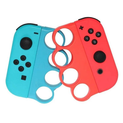 Enhance Your Home Gaming with Nintendo Switch Handle Grips - red and blue Joy-Con grips for comfortable motion control play