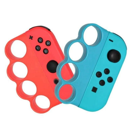 Enhance Your Home Gaming with Nintendo Switch Handle Grips - red and blue ergonomic controller grips for motion control and reduced hand fatigue