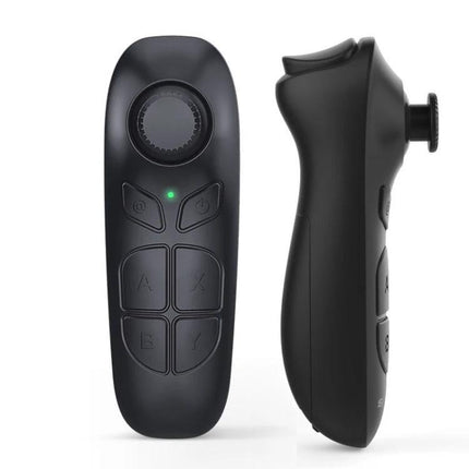 Bluetooth Remote Control for Smartphones and VR Selfies wireless black handheld remote for selfies, VR control, and phone presentations