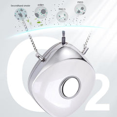 Mini Negative Ion Air Purifier Necklace - Portable Household Air Cleaner