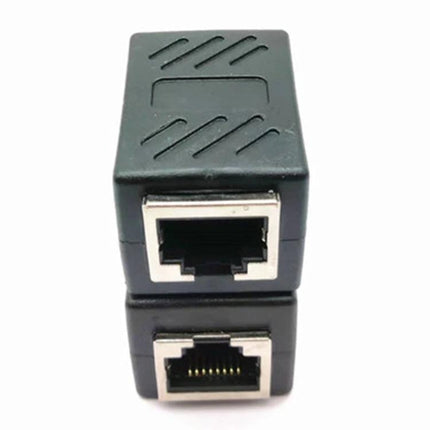 RJ45 Shielded Connector for Extending Network Cables - compact all-copper shielded coupler with gold-plated core for durable cable extension