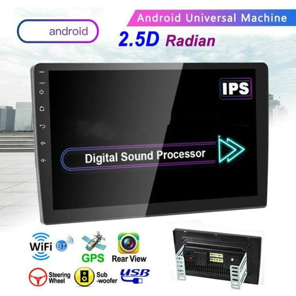 Android Car Navigation System with 9-Inch Reversing Display - 9-inch Android unit with IPS 1024x600 screen, GPS, Bluetooth, WiFi, rear view support