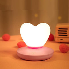 Touch-Sensitive USB Night Light - Romantic Heart-Shaped Bedside Lamp