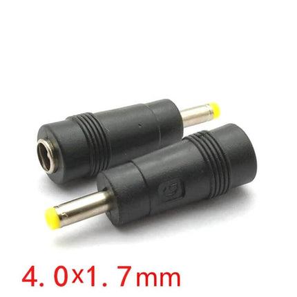 DC Power Conversion Adapter for 5.5mm to 4.0mm Connectors, 50 Pack - metal/plastic 4.0x1.7mm plug-to-jack adapters, 50-pack for charging devices
