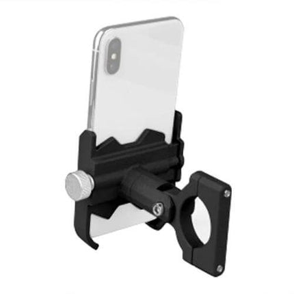 Bicycle Phone Holder for Handlebars and Rearview Mirrors - aluminum alloy mount for secure, weather-resistant phone placement on bike handlebars