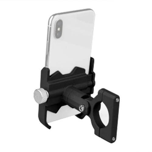 Bicycle Phone Holder for Handlebars and Rearview Mirrors - aluminum alloy mount for secure, weather-resistant phone placement on bike handlebars