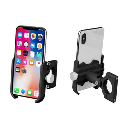 Bicycle Phone Holder for Handlebars and Rearview Mirrors - aluminum alloy phone mount for bike handlebars and mirrors, weather-resistant secure grip