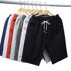 Casual Lightweight Cotton Linen 5-Point Sports Shorts