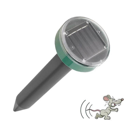 Solar Mouse Repeller Round Design For Patios And Gardens - solar-powered round ABS/PVC outdoor rodent repeller for patios, gardens, balconies