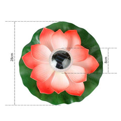 Solar Powered Waterproof Lotus Floating Garden Light