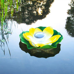 Solar Powered Waterproof Lotus Floating Garden Light