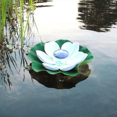 Solar Powered Waterproof Lotus Floating Garden Light