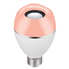 Bombilla LED E27 con música, luz de despertador inteligente, colorida, con control remoto