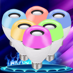 Smart Colorful E27 LED Music Bulb with Remote Control and Wake-Up Light Features